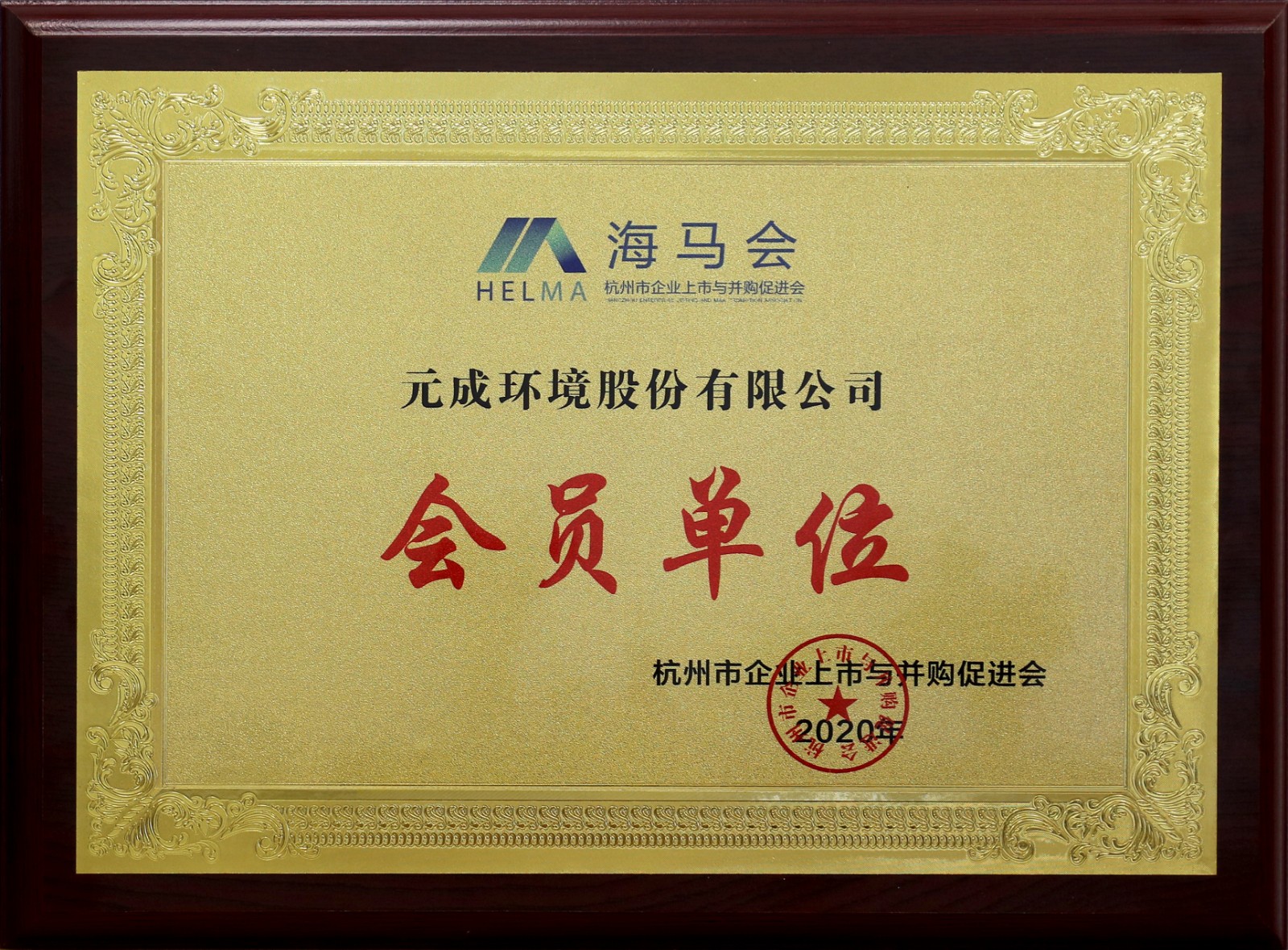 2020年杭州市企業(yè)上市與并購促進(jìn)會(huì)（海馬會(huì)）會(huì)員單位.JPG